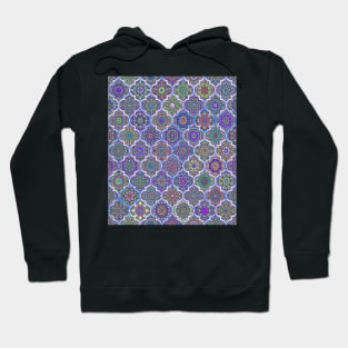 Moroccan tile iridescent pattern Hoodie